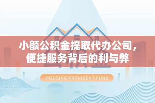 忻州小额公积金提取代办公司，便捷服务背后的利与弊
