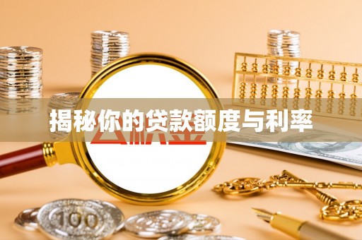 忻州揭秘你的贷款额度与利率