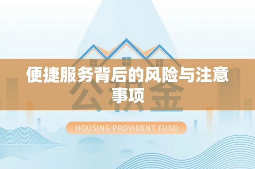 忻州便捷服务背后的风险与注意事项